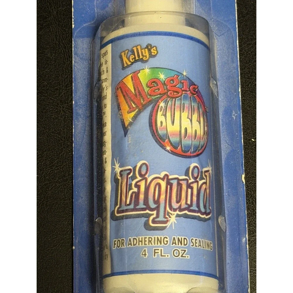 NOS Kelly’s Magic Bubble Liquid 4 oz Sealed Craft Ornament Adhesive 2000
